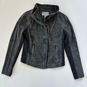 Anthropologie Marrakech Women Grey Gray Camo Fulton Jacket Stretchy Size XS